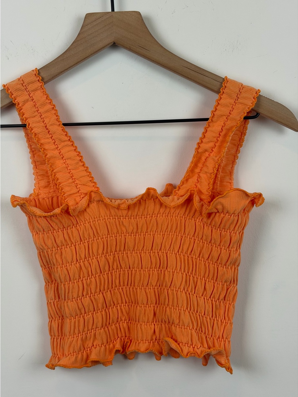 Anthropologie by Anthro Regan Smocked Cropped Square Neck Tank Top - Picture 8 of 12